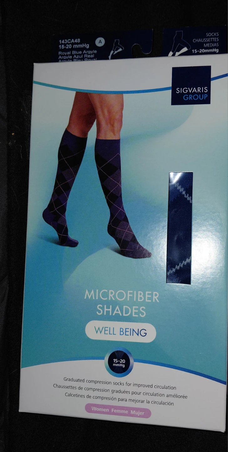 Sigvaris Women's Compression Socks Calf Length 15 20mmHg Size A