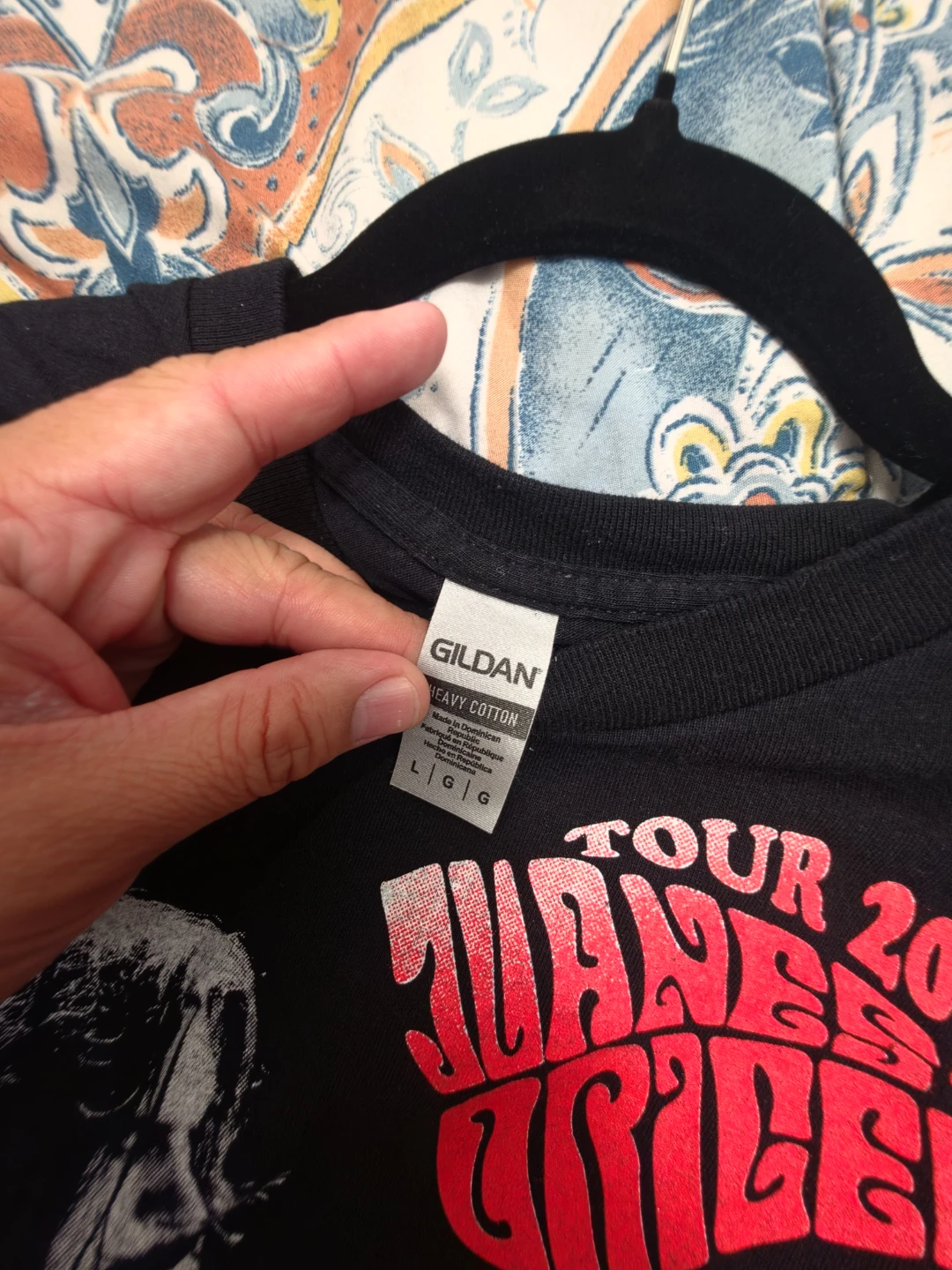 Gildan Heavy Cotton Juanes Tour 2021 T-Shirt Size L - photo 3
