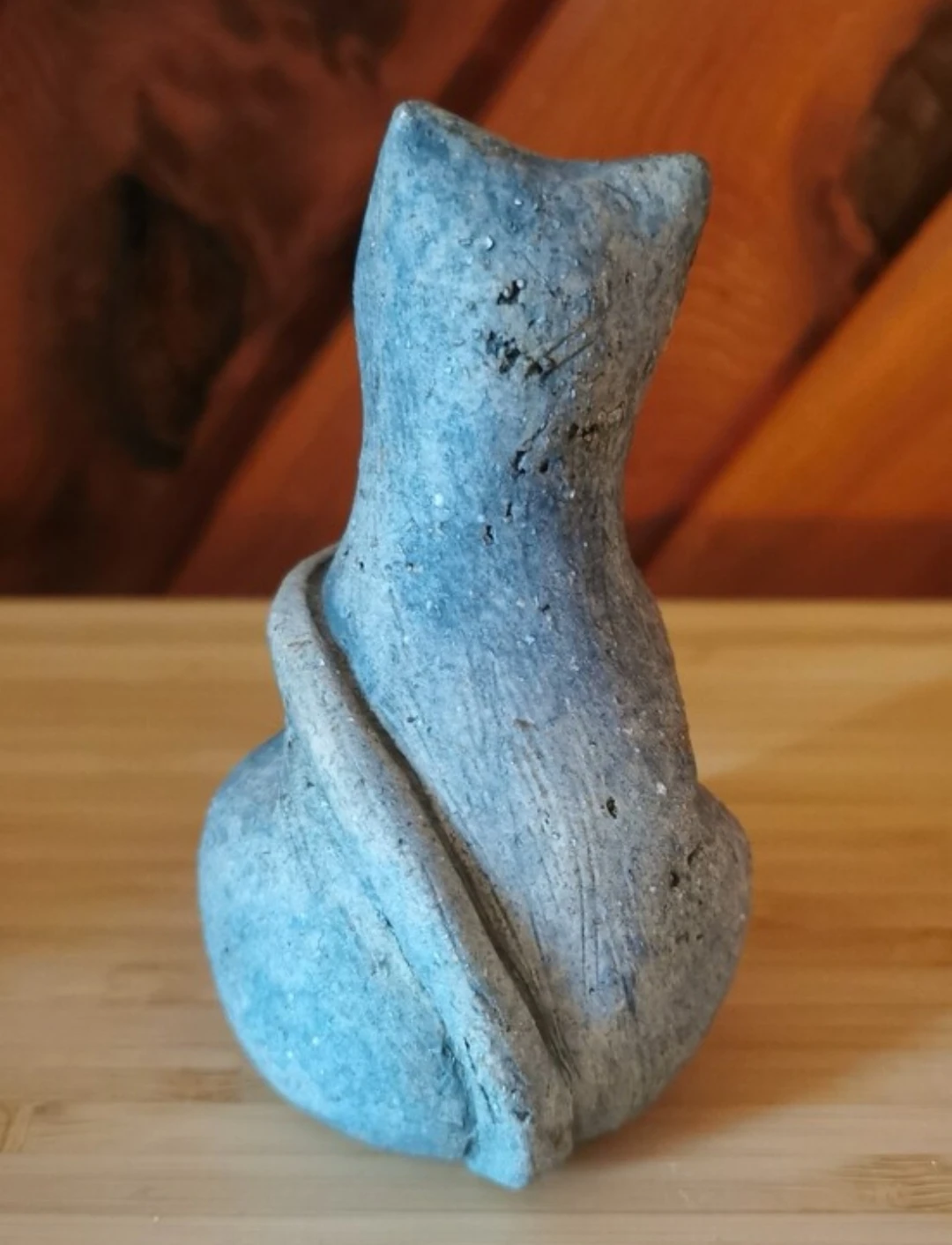 Vintage Perret St. Paul French Studio Pottery Cat Sculpture - photo 4