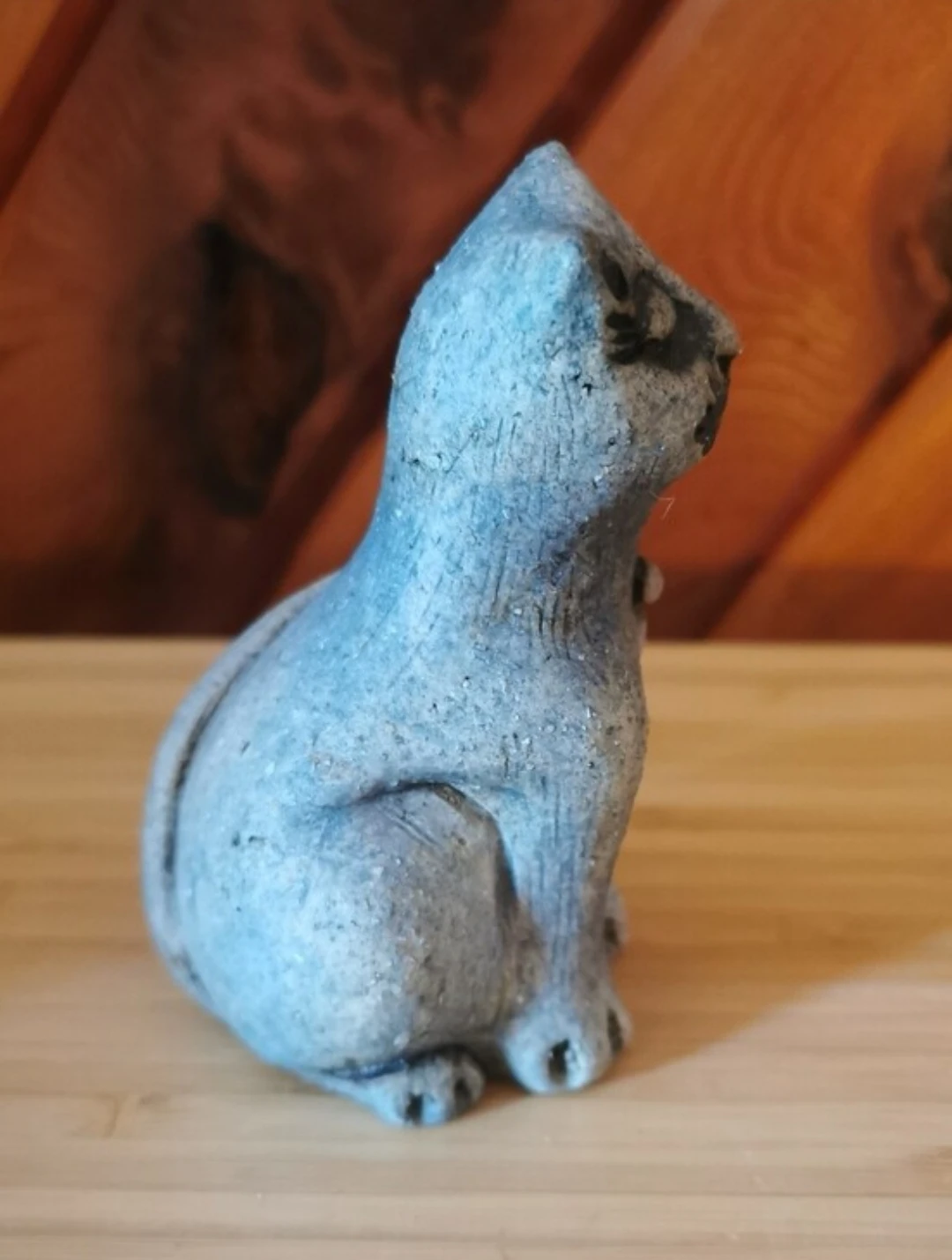 Vintage Perret St. Paul French Studio Pottery Cat Sculpture - photo 5