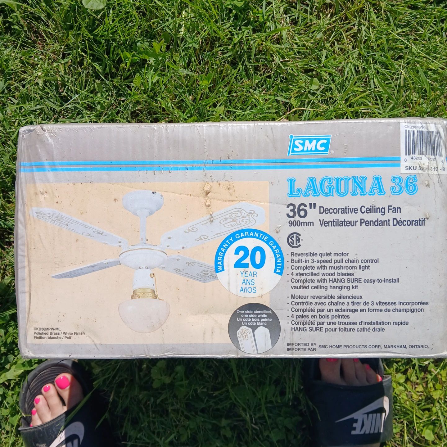 SMC Laguna 36" Decorative Ceiling Fan
