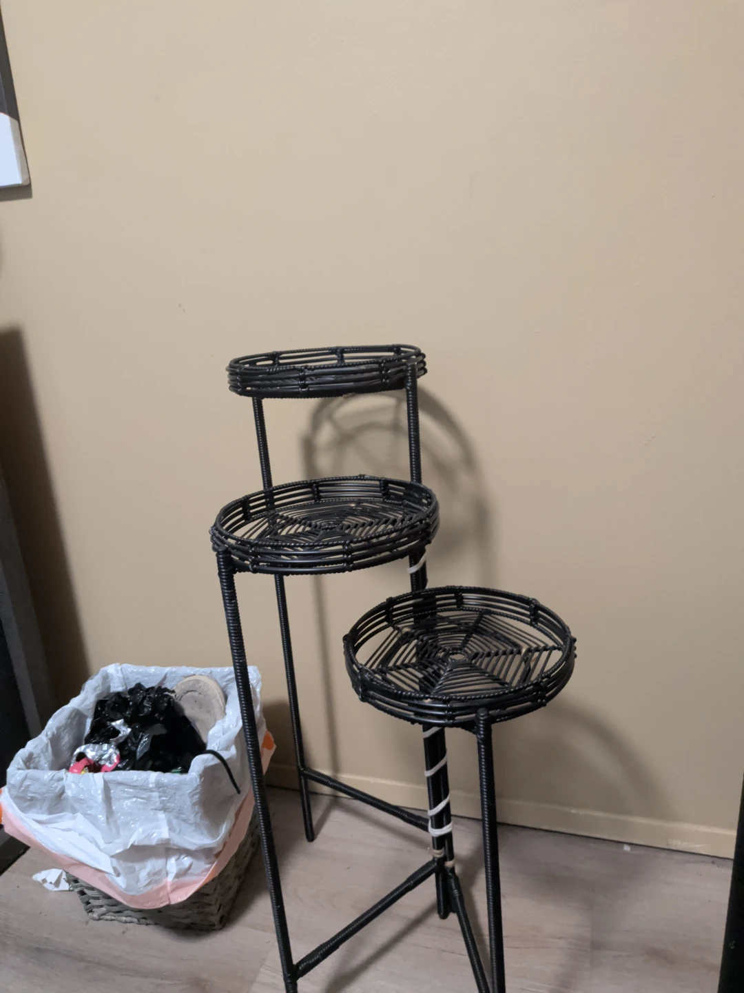 3-Tier Black Wire Plant Stand - photo 2