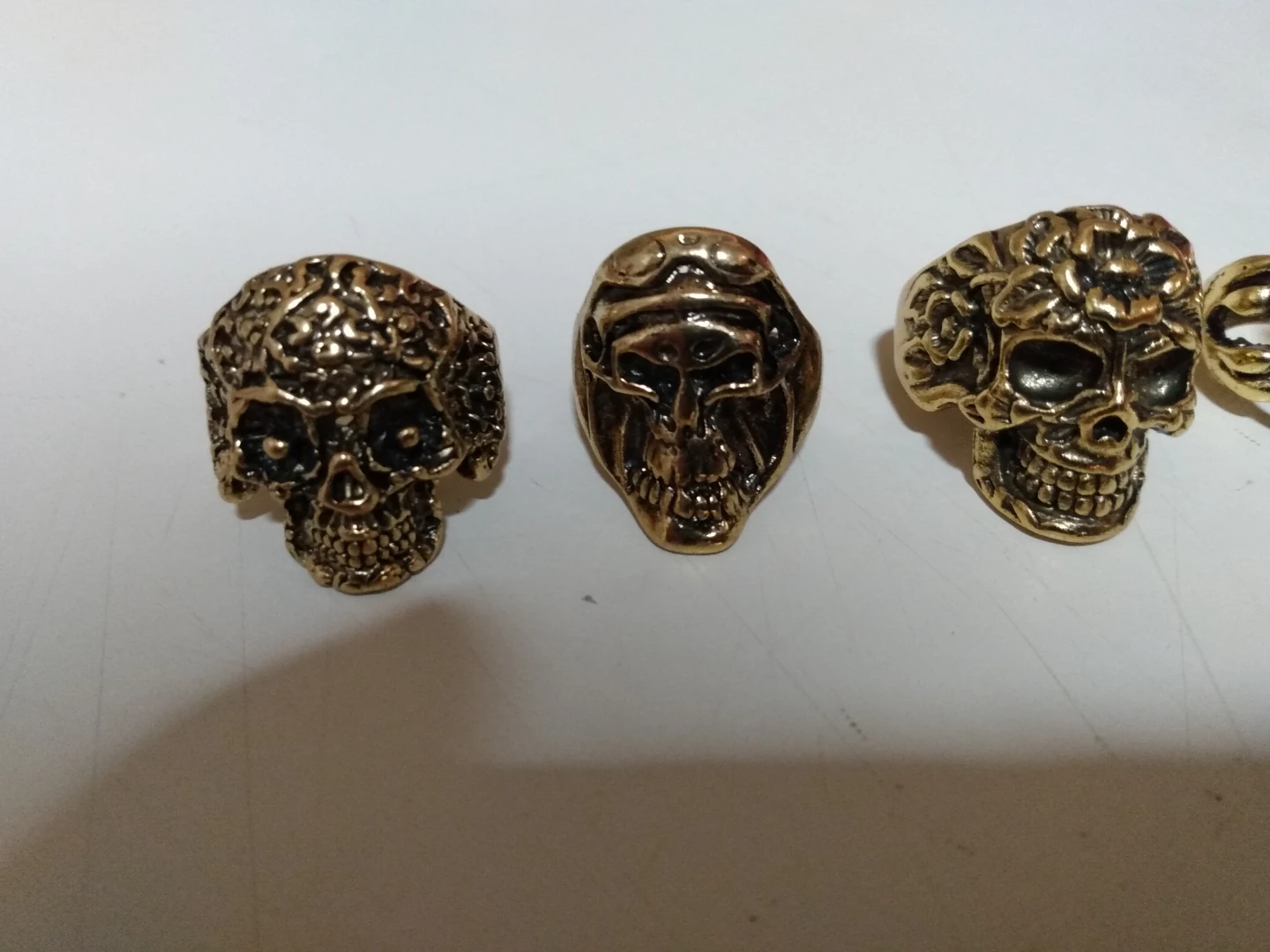 Set of 6 Skull Rings - photo 2