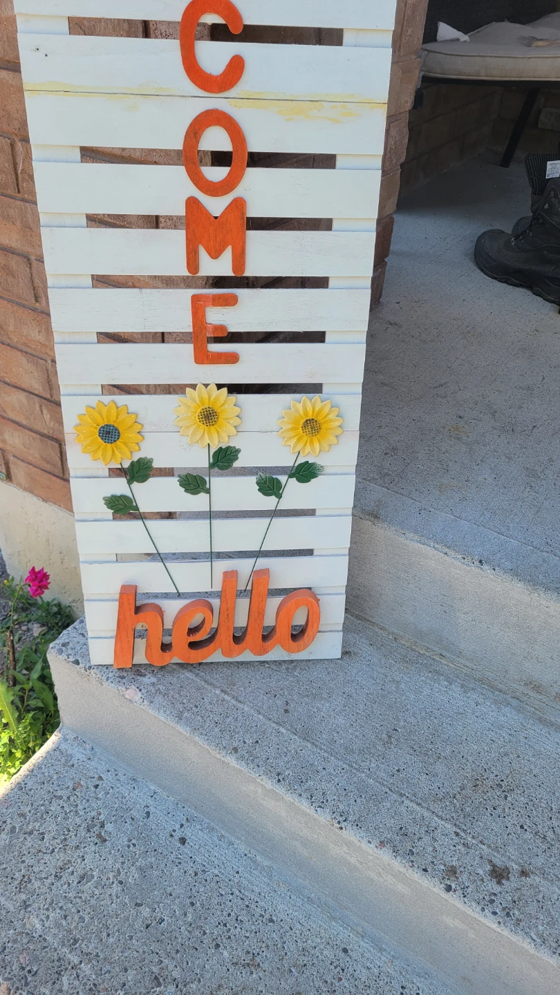 Welcome Hello Porch Sign - photo 2