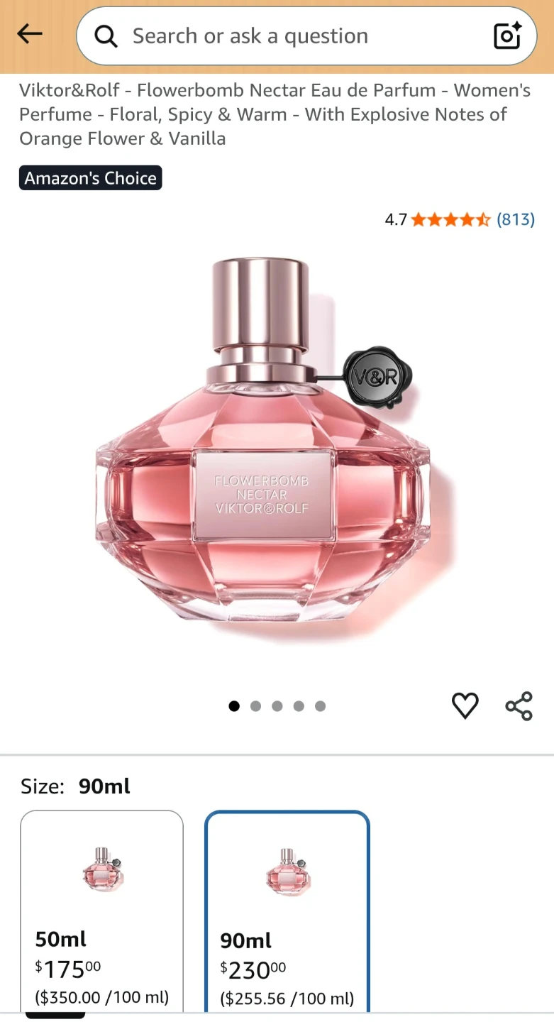 (Retails:230+) Viktor&Rolf Flowerbomb Nectar EDP intense Perfume - photo 3