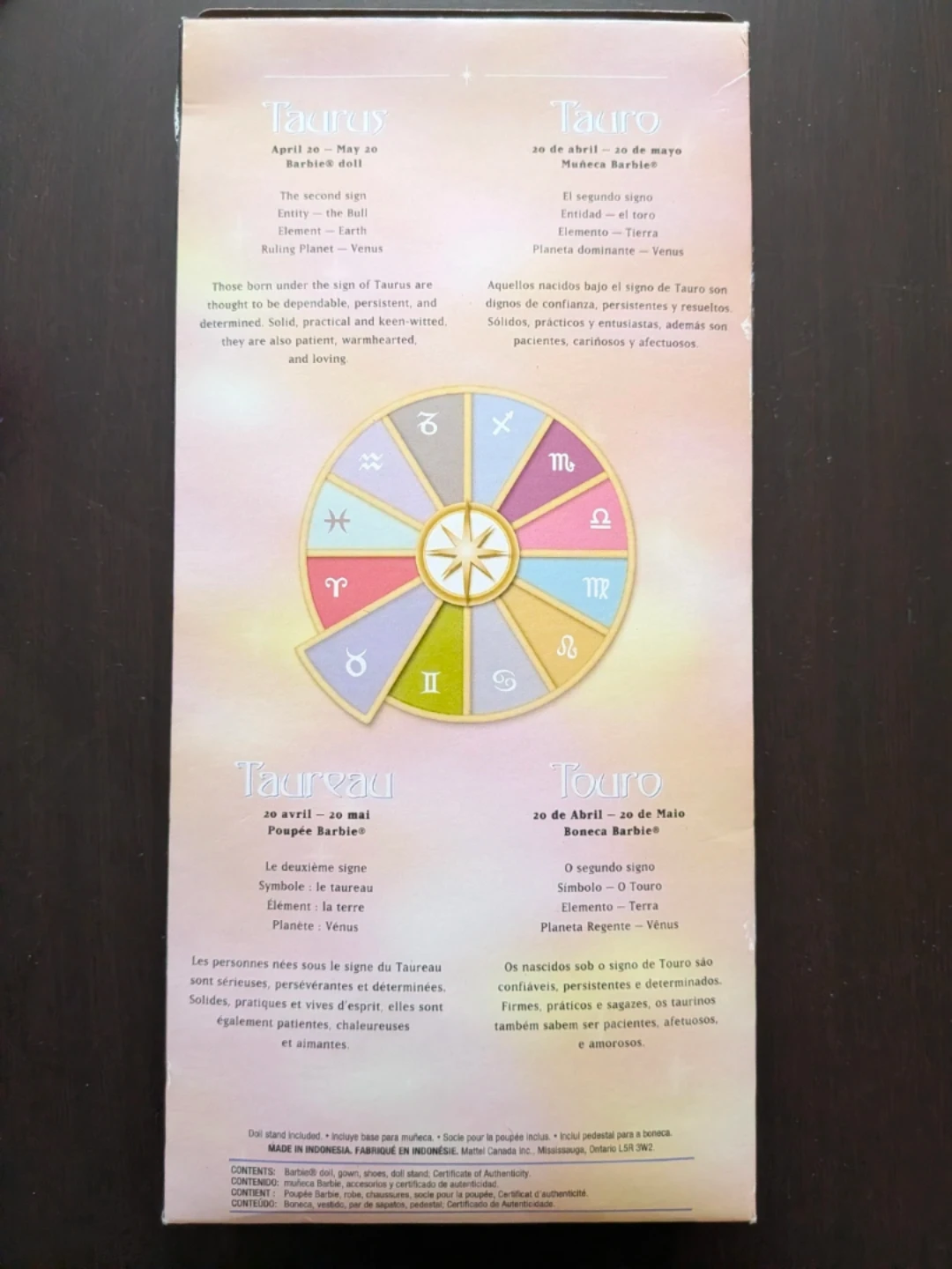 2004 Mattel Barbie Collector Zodiac Series Taurus - photo 2