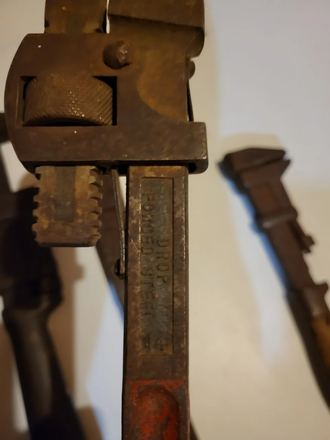 Set of 4 Vintage Pipe Wrenches - photo 2