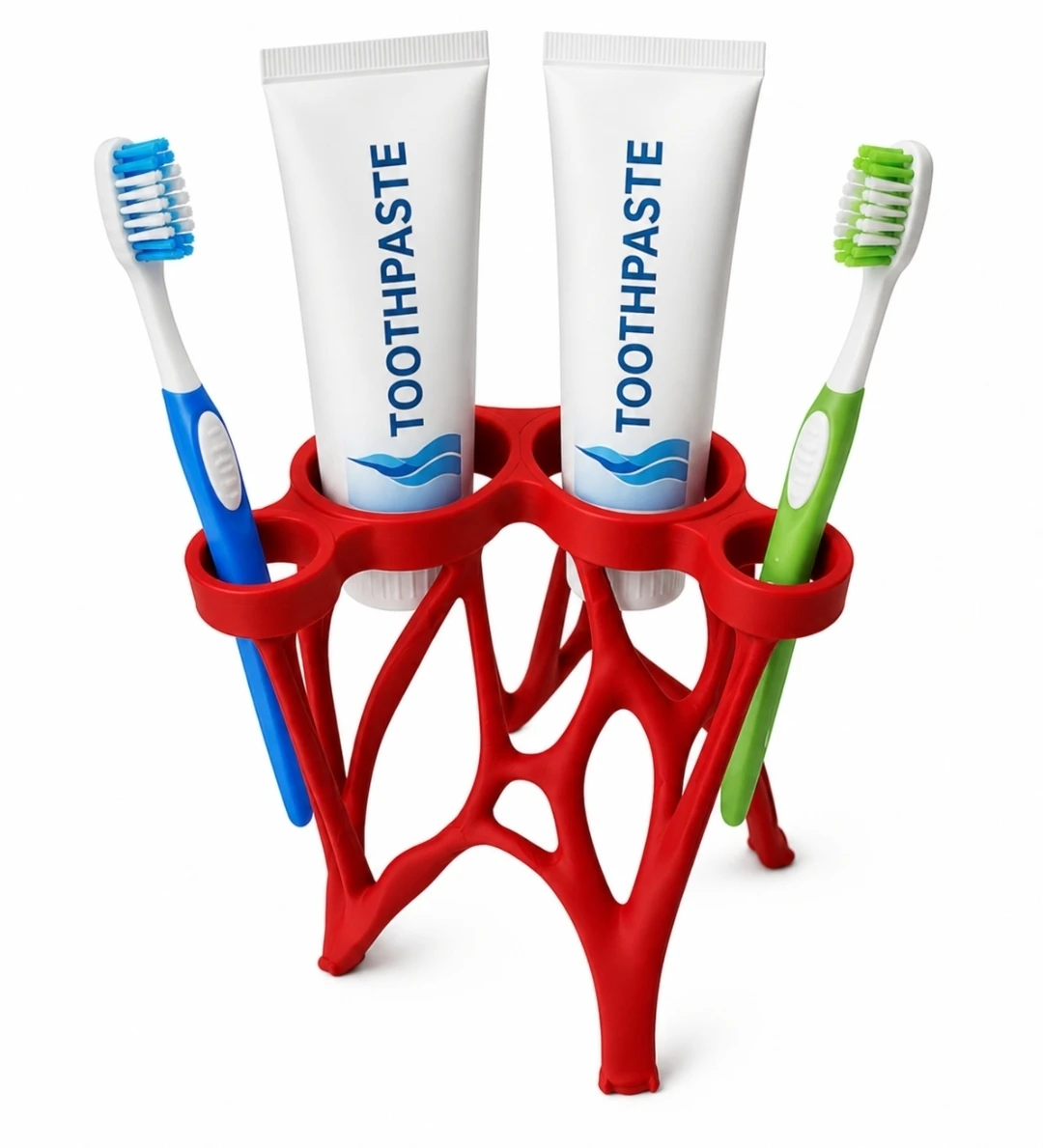 3D Printed Toothbrush and Toothpaste Holder Stand - photo 2
