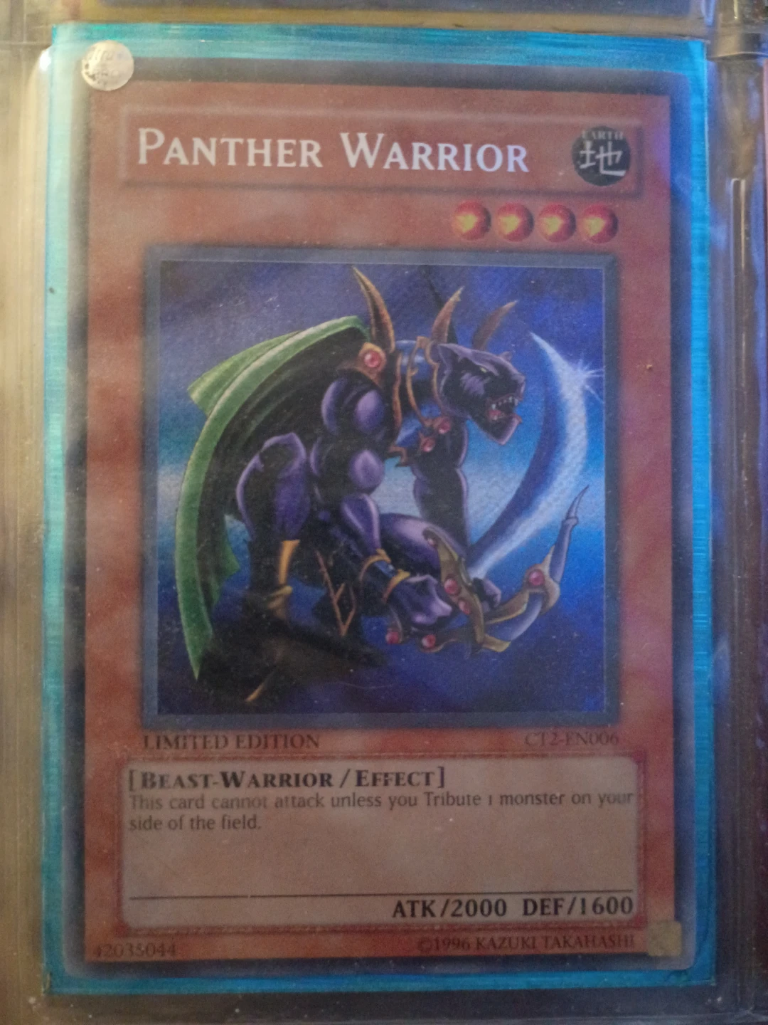 Yu-Gi-Oh! Panther Warrior Limited Edition Card⚽