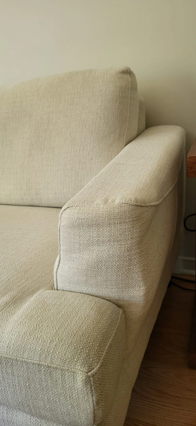 Cream Sectional Sofa - photo 3