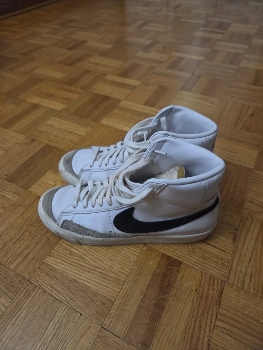 Nike Blazer Mid '77 Vintage White Black High Top Sneakers - photo 2