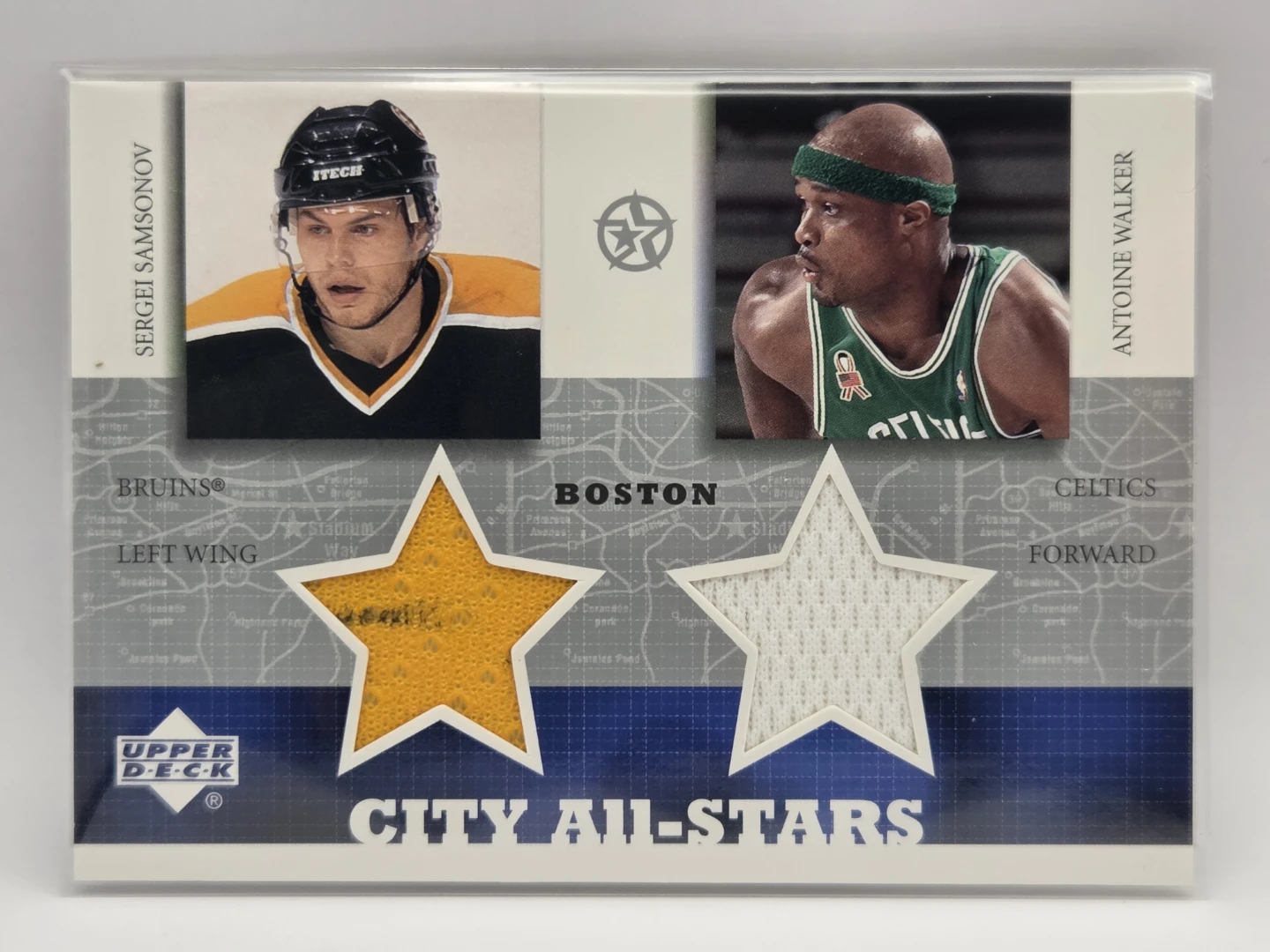 2002-03 UD Superstars City All-Stars Dual Jersey Card