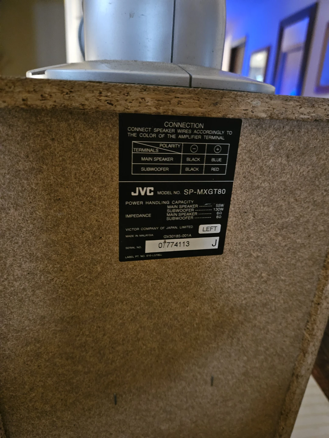 JVC SP-MXGT80 "Giga Tube" Speakers - photo 4