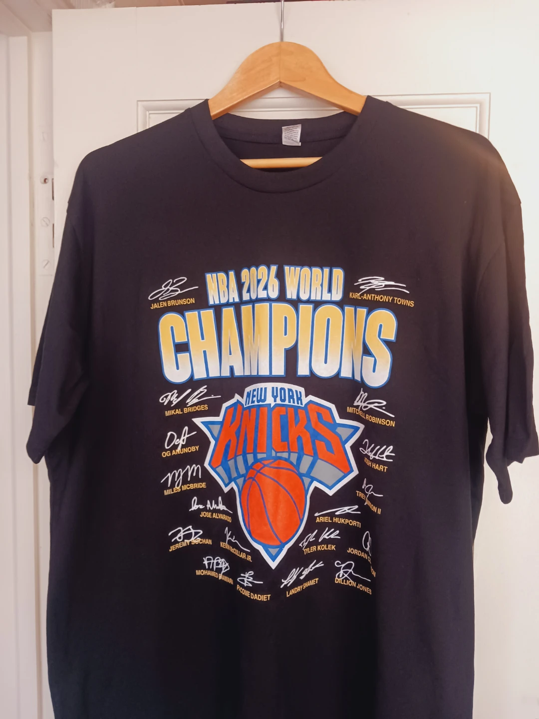 New York Knicks NBA 2026 World Champions T-Shirt - photo 2