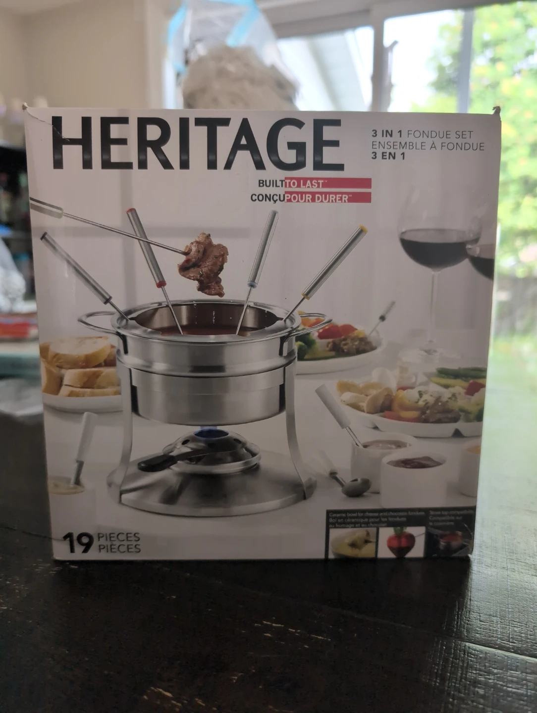 Heritage 3-in-1 Fondue Set - 19 Pieces