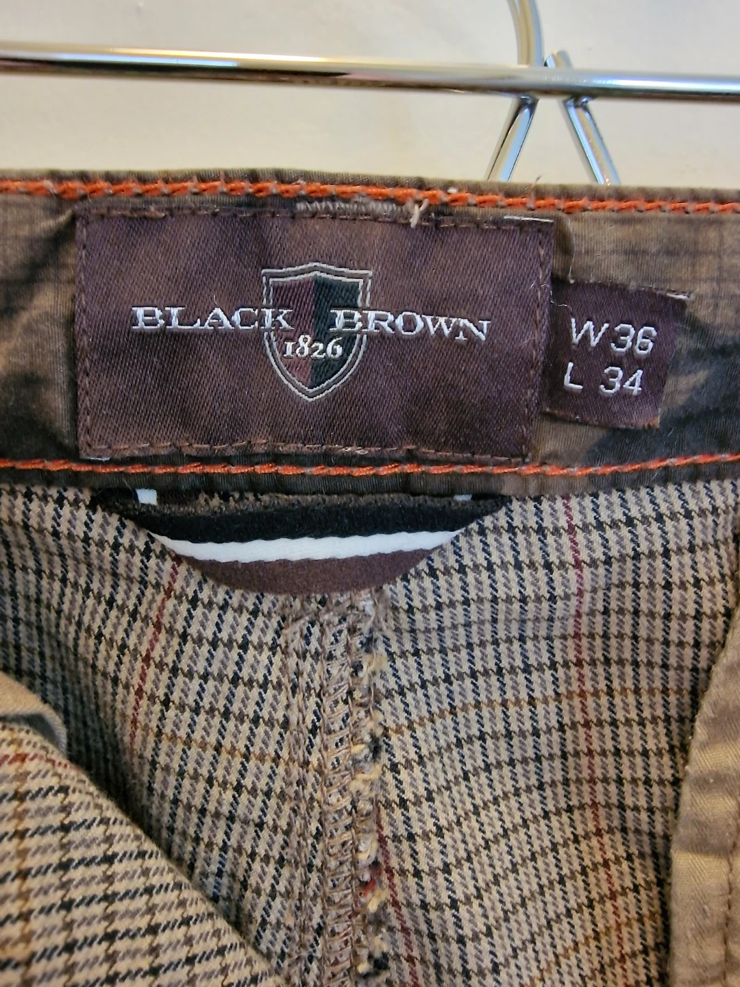 Black Brown Tailored Fit Pants - photo 2