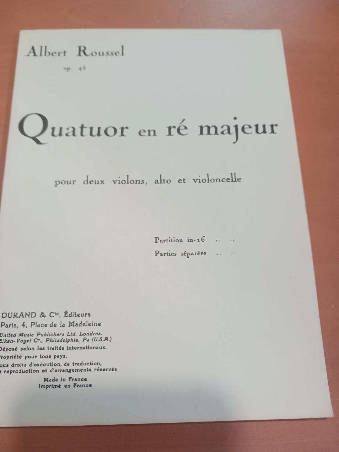 Sheet Music - Ernest Chausson CONCERT Op. 21 - photo 3