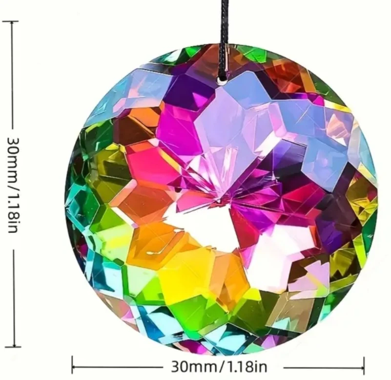Rainbow Crystal Suncatcher Ornament - photo 2