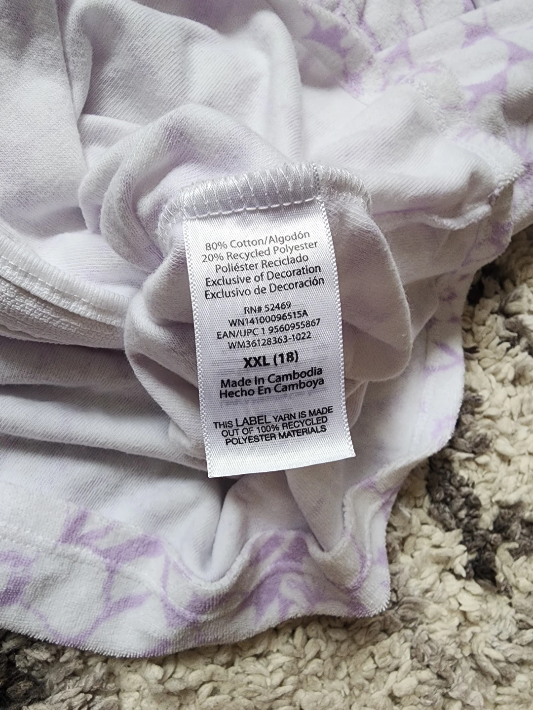 Wonder Nation Purple Floral Hooded Cover-Up XXL (18) - photo 4