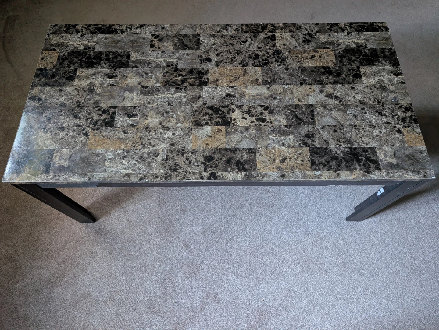 Marble-look dining table - photo 3