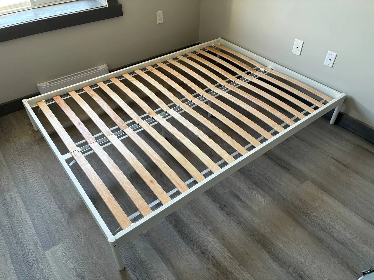 IKEA Full/Double Bed Frame + Mattress + Duvet + Ergonomic Pillow