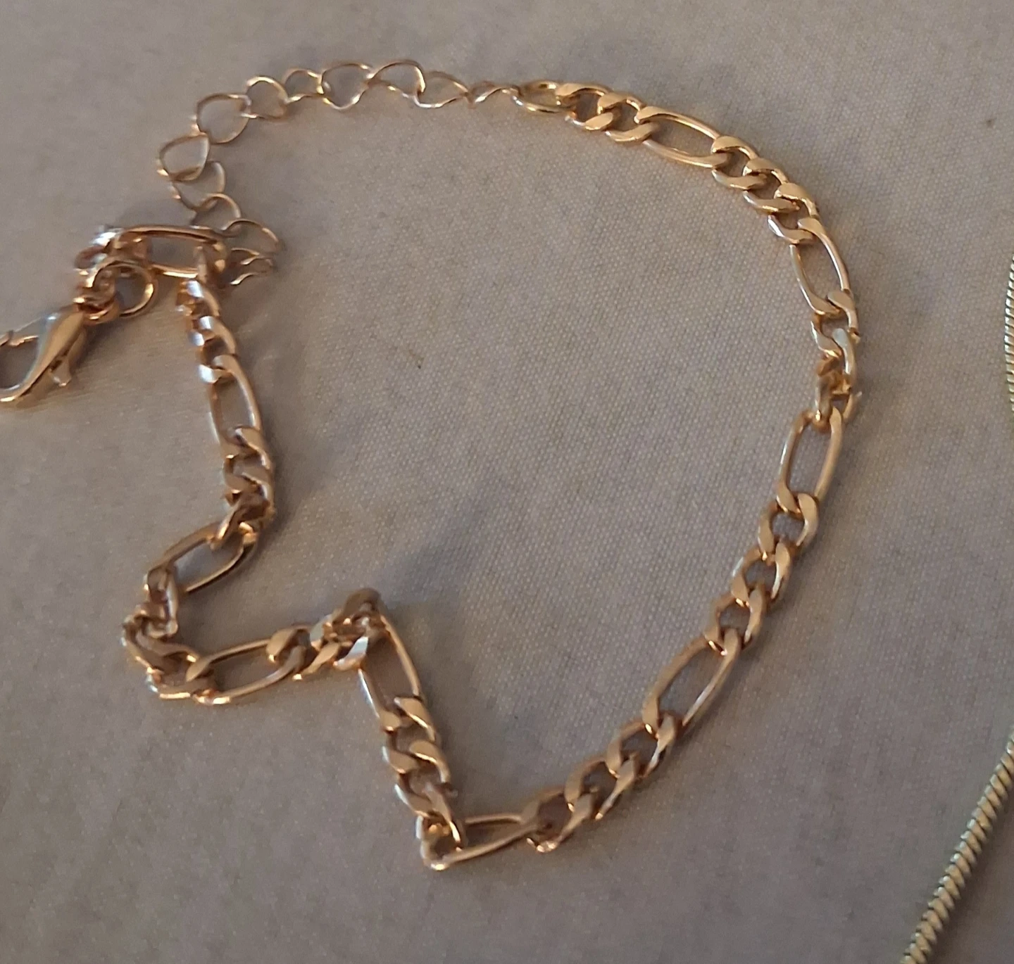 Gold Tone Chain Bracelet and Pendant Necklaces - photo 3