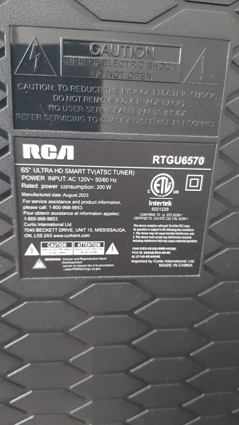 RCA 65" Ultra HD Smart TV (RTGU6570) - photo 2