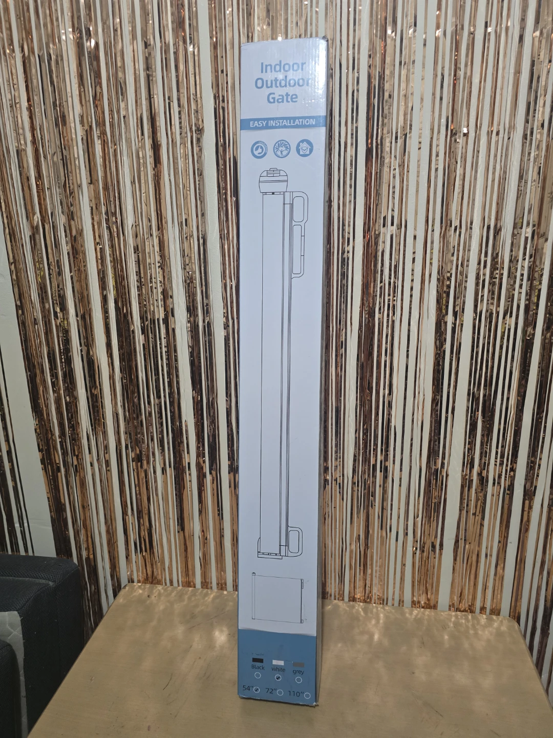 Indoor Outdoor Gate - White