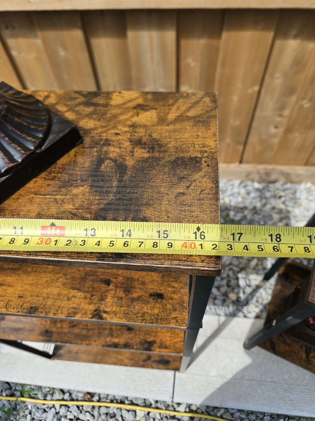 Rustic Wood and Metal shelf and  Storage & decor - photo 5