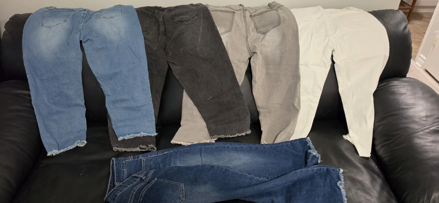 NEW Ladies size 10 Clam Digger Stretch denim jeans suze 10 - photo 3