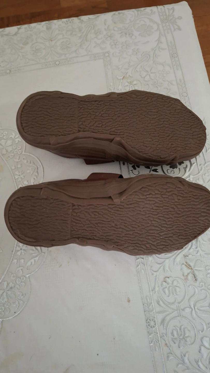 Brown Leather Mary Jane Style Flats - photo 4
