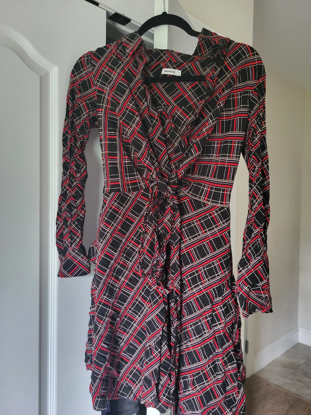 MARCS Plaid Midi Dress