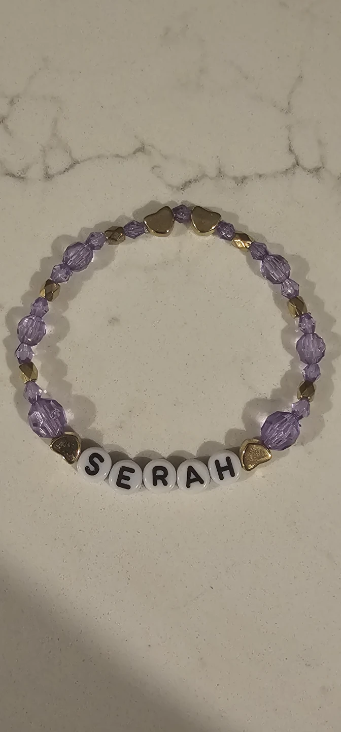 PERSONALIZED ELASTIC  BEADS BRACELET
