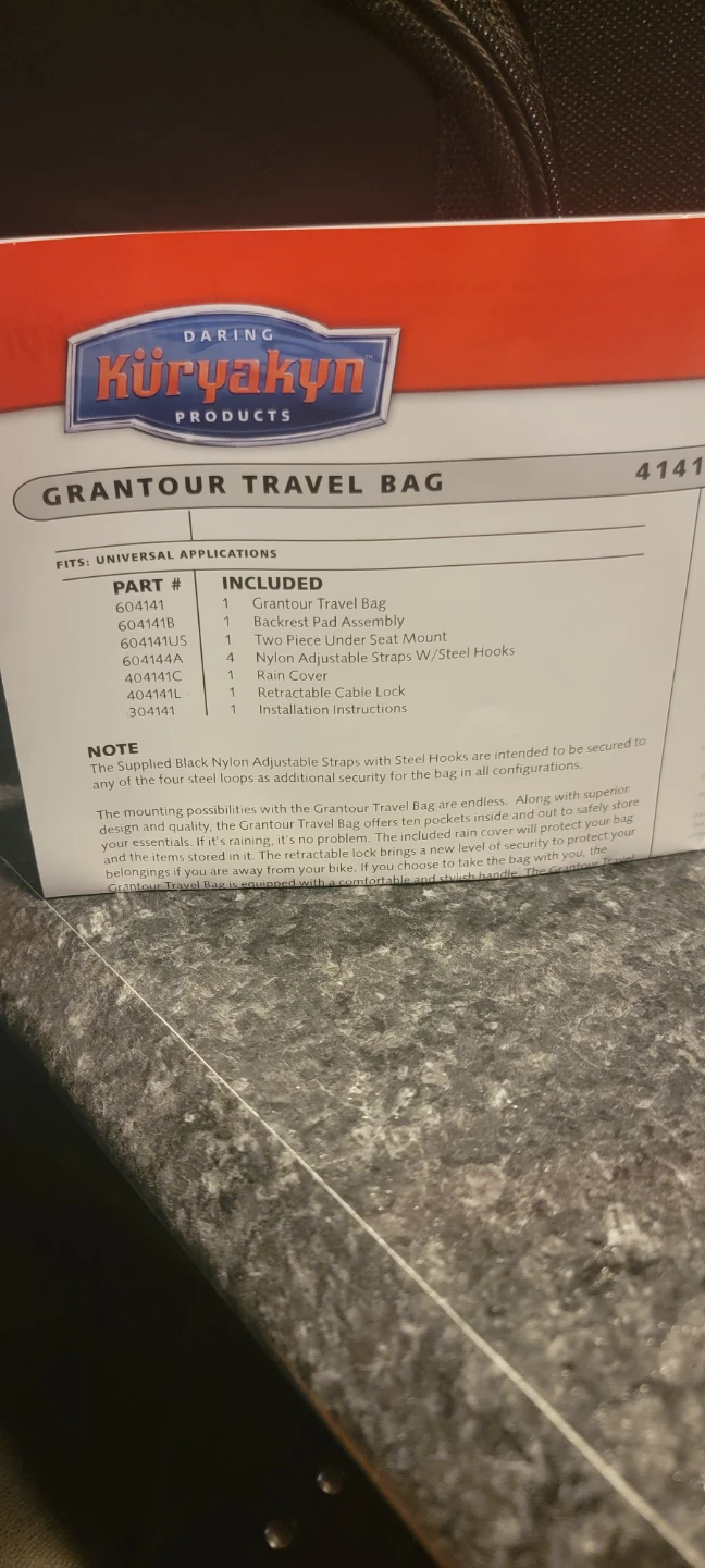 Kuryakyn Grantour Travel Bag