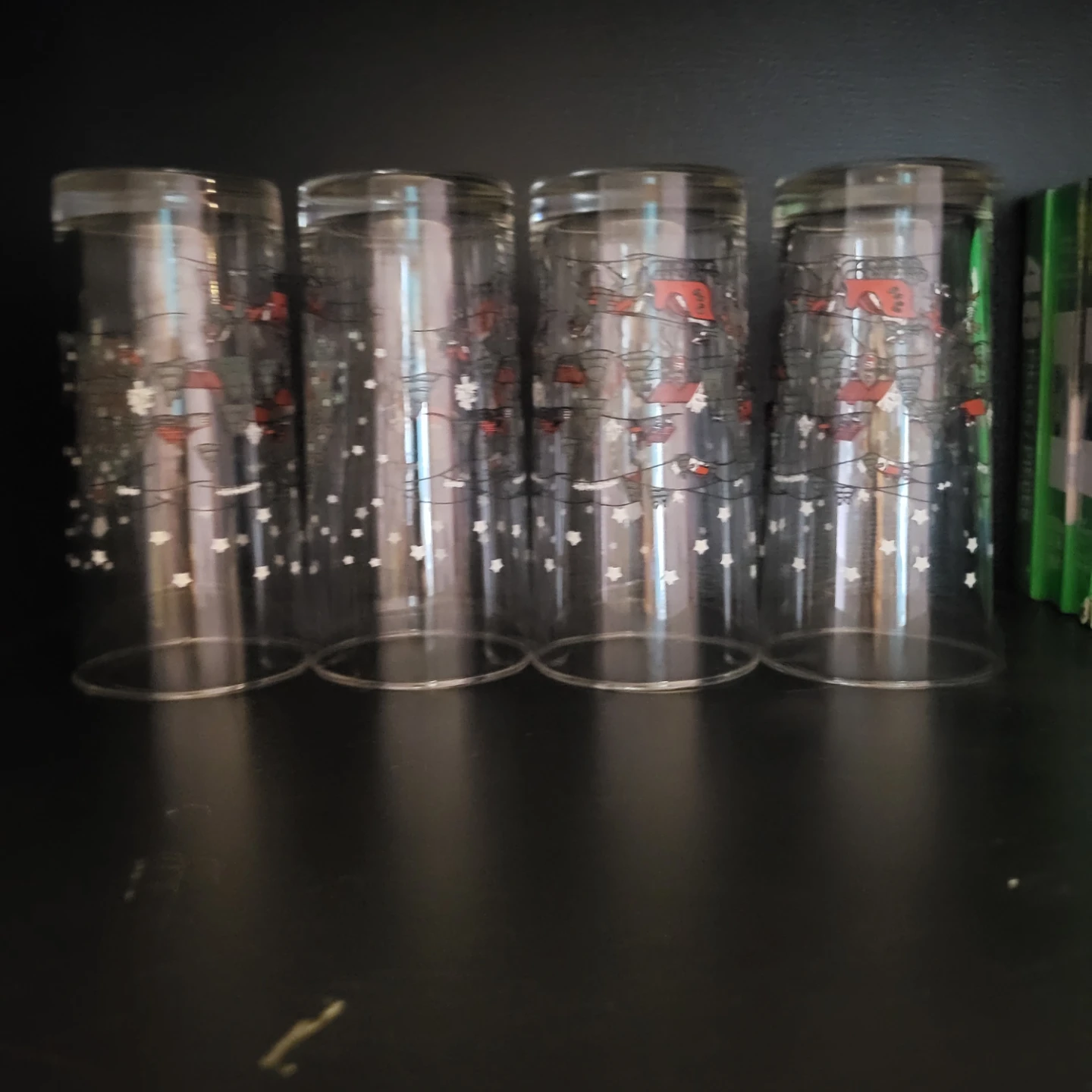 Set of 4 Christmas Glasses