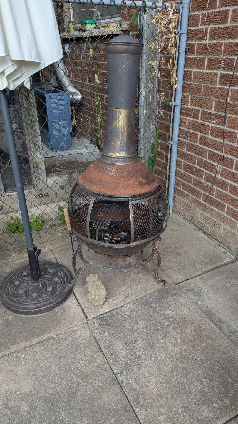Outdoor Chiminea Fire Pit