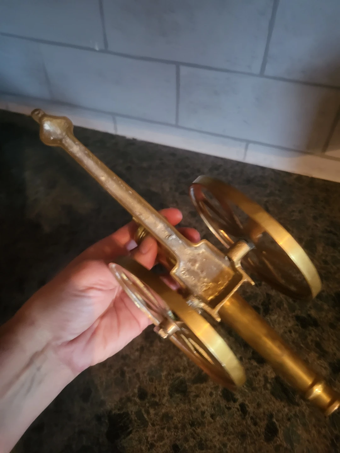 Vintage Brass Cannon Tabletop Decor - photo 5
