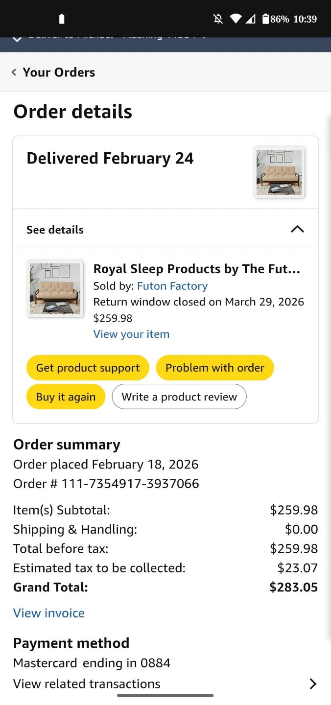 Futon mattress  only 12 inch - photo 4