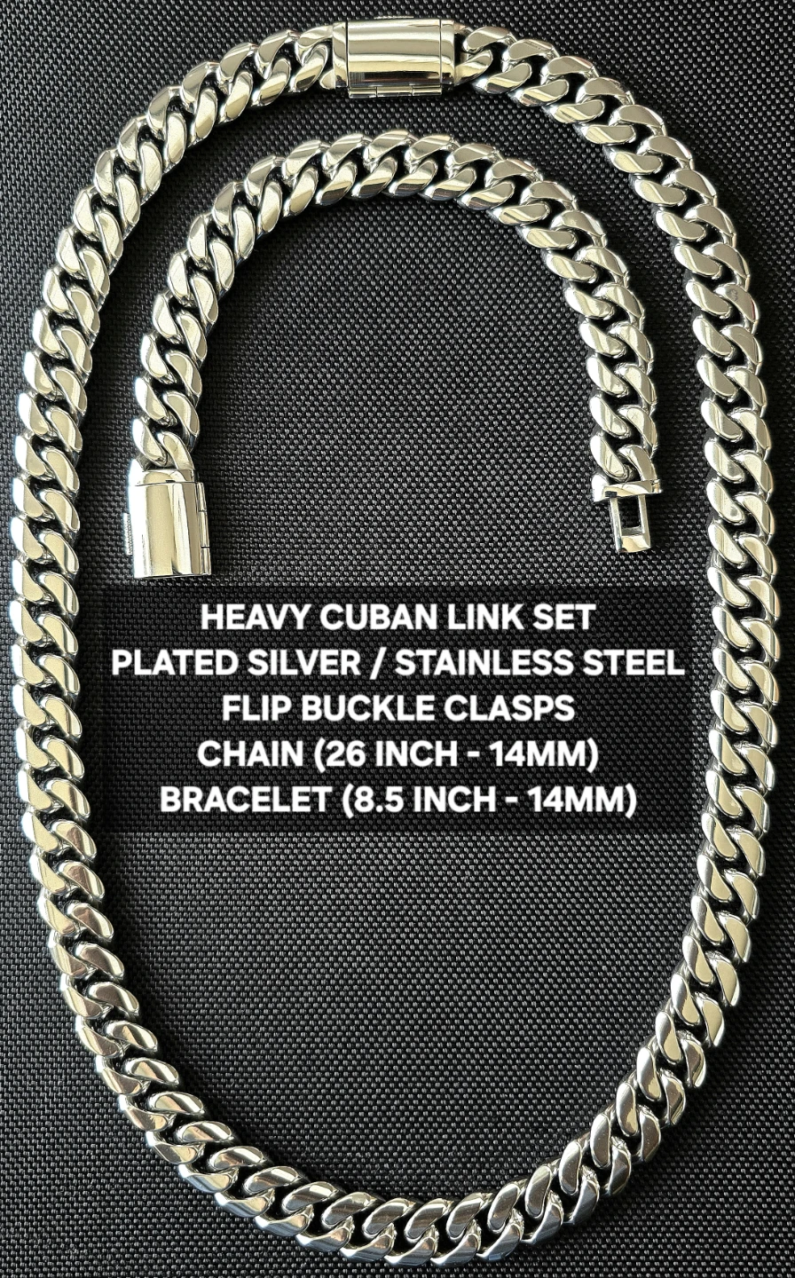 HEAVY CUBAN LINK SET (NEW)