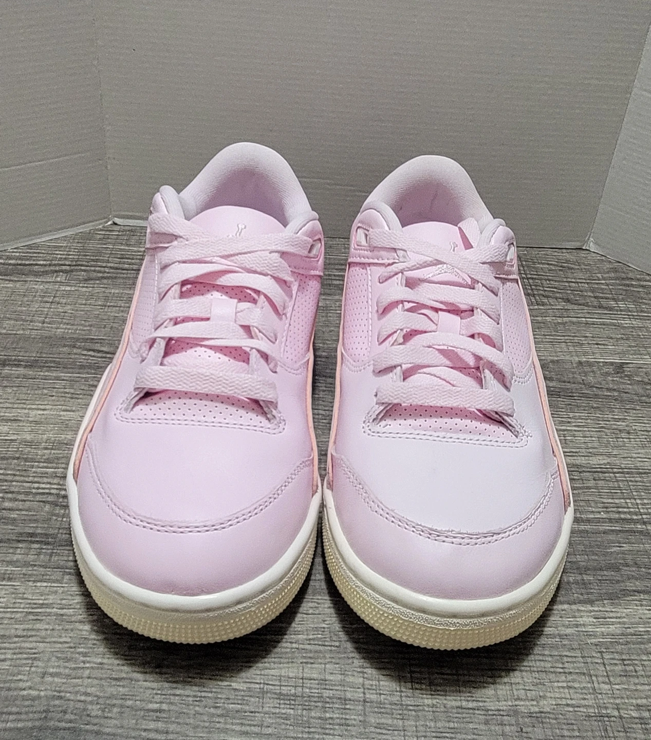 Jordan Pink Leather Sneakers Size 7Y - photo 3