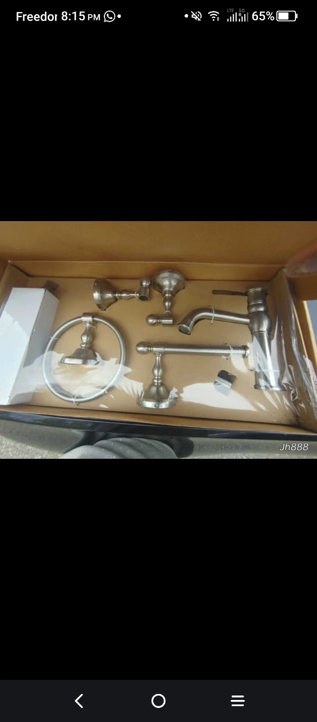 AMG 5 Piece Bath Set - Brushed Nickel Finish