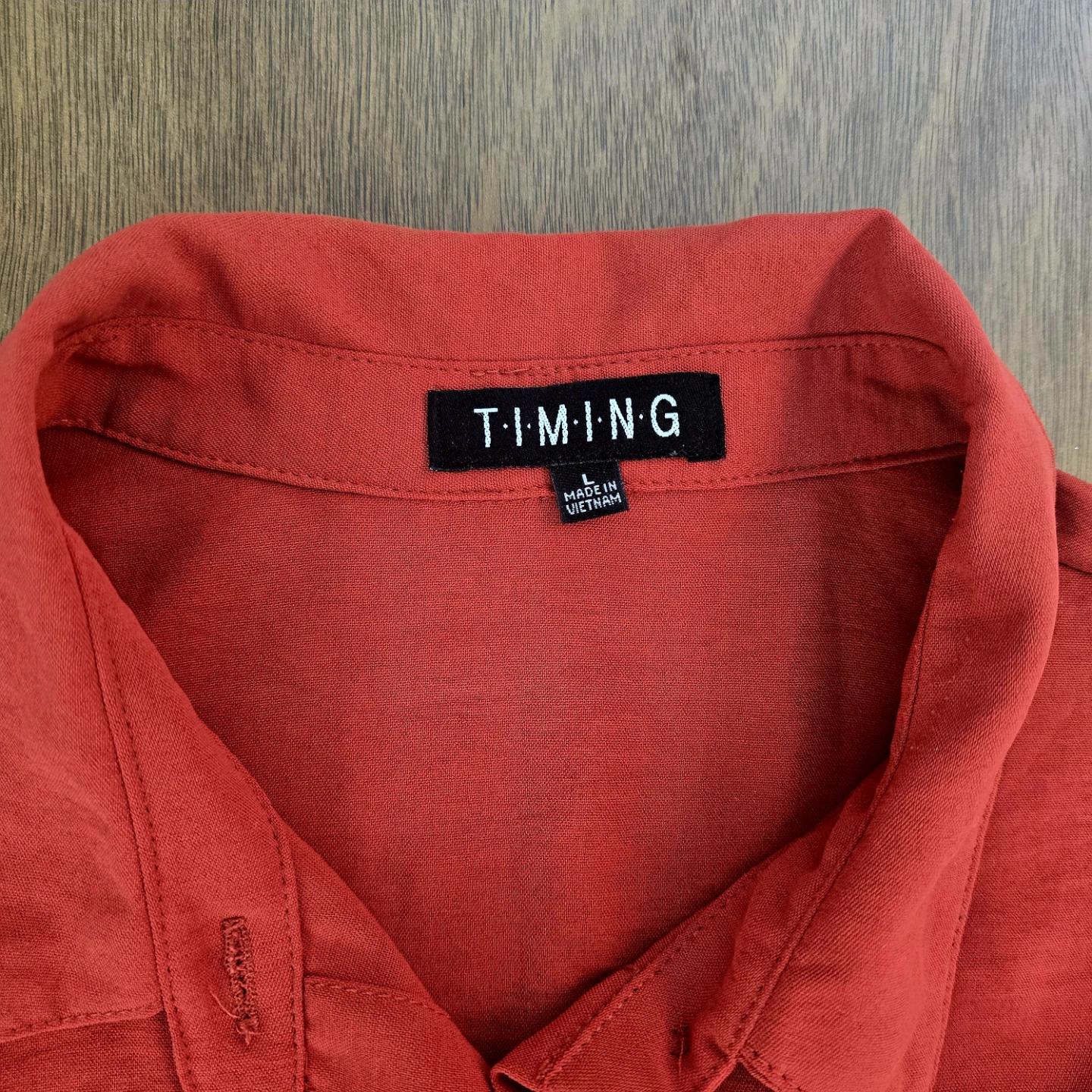 Burnt Orange Cropped Shirt, Military Style Jacket Large - photo 3
