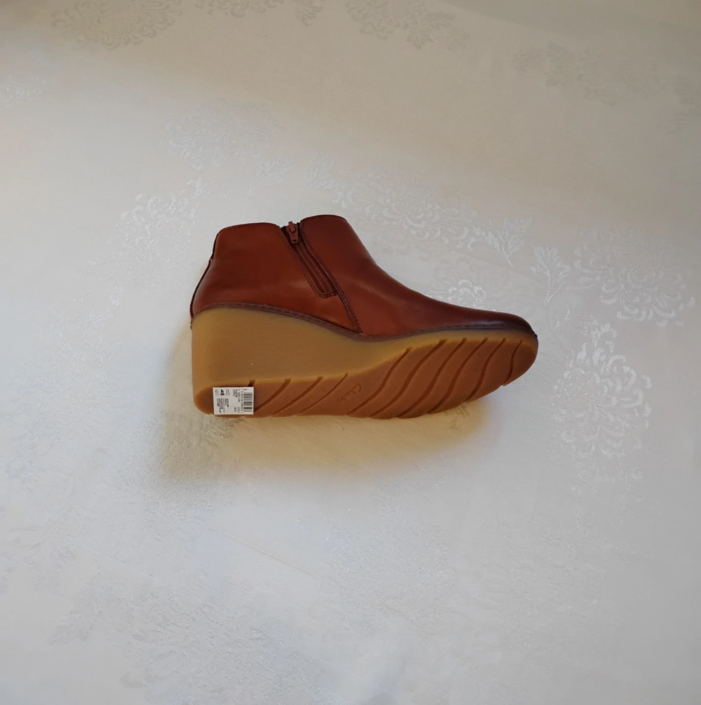 ⚽ Genuine Leather Wedge Ankle Boots - photo 4