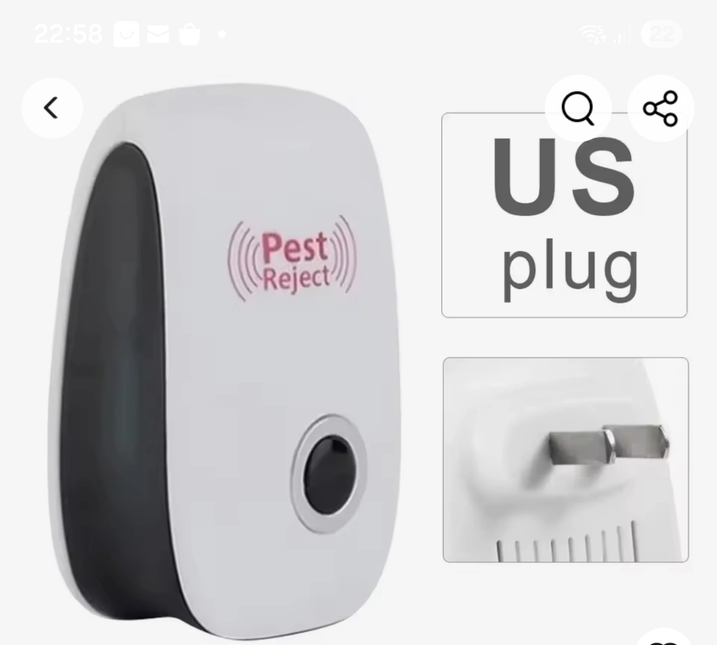 Pest Reject Ultrasonic Repeller