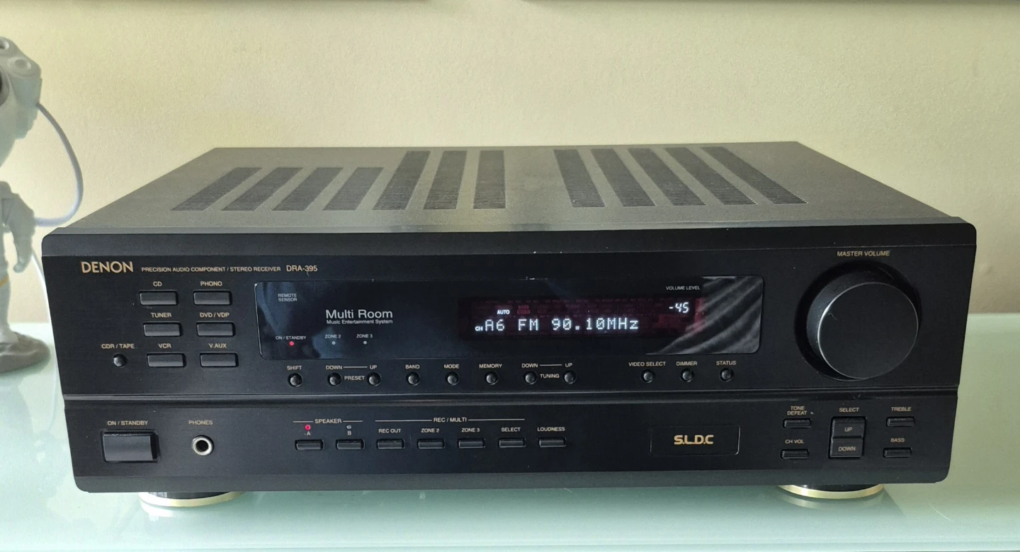 DENON AM-FM Stereo Receiver DRA-395