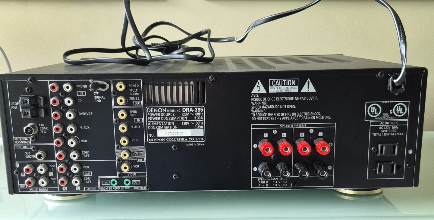 DENON AM-FM Stereo Receiver DRA-395 - photo 5
