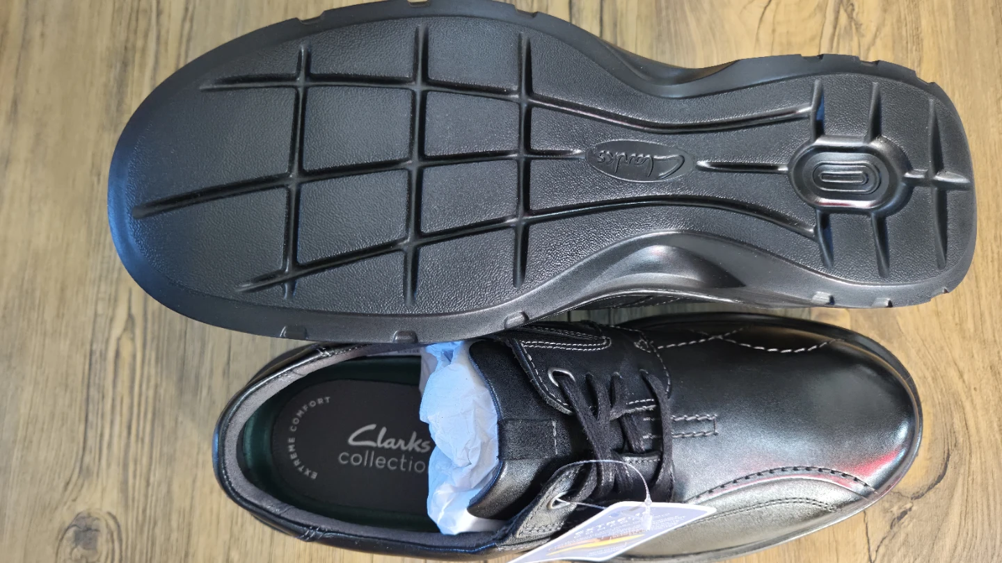 Clarks Collection Black Leather Gessle Lace Shoes - photo 4
