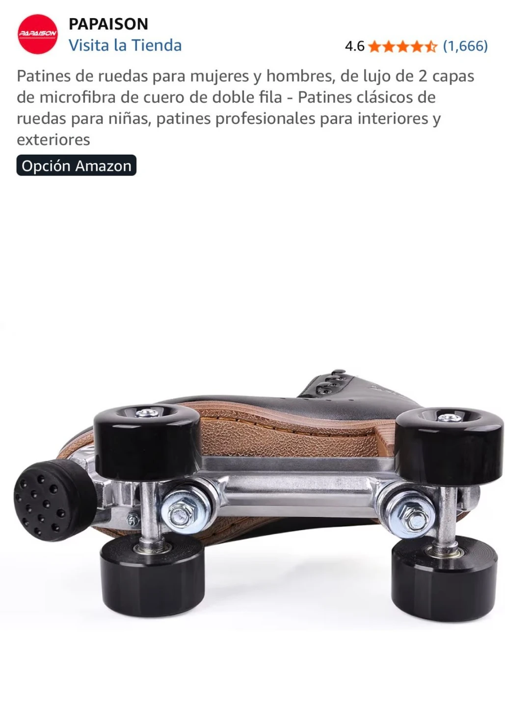 PAPAISON Black Roller Skates - photo 5
