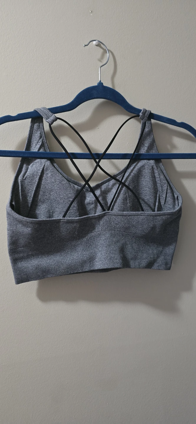 Puma Grey Sports Bra - Size L - photo 2