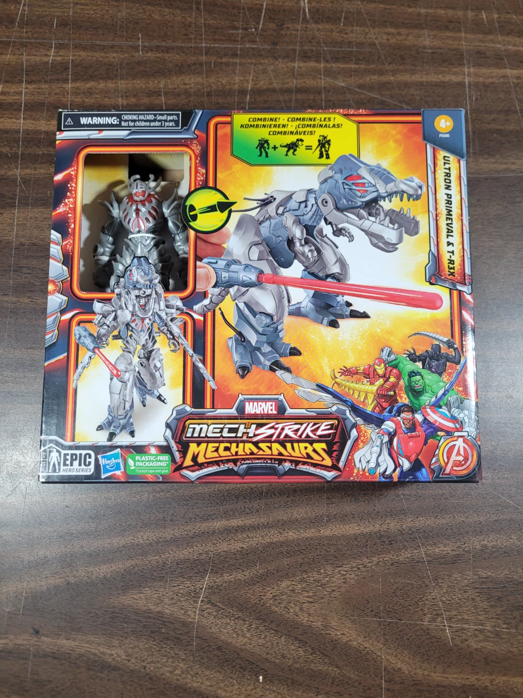 Marvel Mech Strike Mechasaurs Ultron Primeval & T-R3X Toy Set